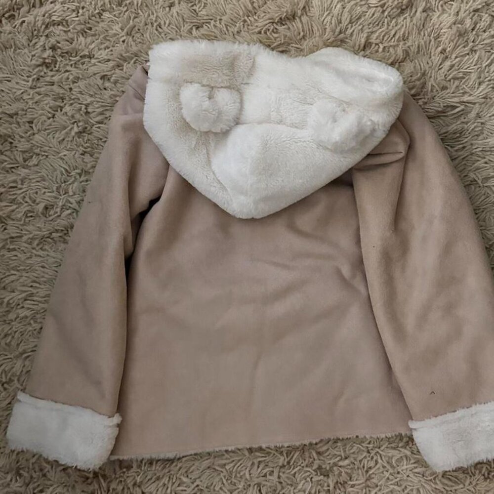 Axes Femme Kids Teddy bear hooded jacket - Picture 2 of 3